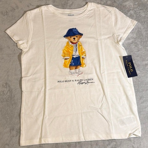 Polo Ralph Lauren Tops - NWT Polo Ralph Lauren Polo Bear Graphic Tee | White | Small